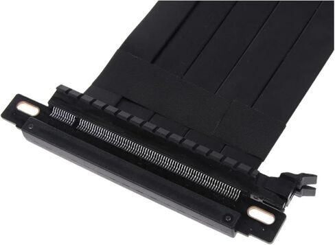 مزدوج عكسي PCI Riser X16 رسومات الكابل بطاقة الفيديو GPU ITX PC CASE PCIE 4 RISER Extension (Black) in Saudi Arabia