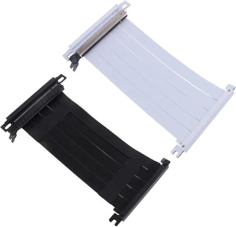 مزدوج عكسي PCI Riser X16 رسومات الكابل بطاقة الفيديو GPU ITX PC CASE PCIE 4 RISER Extension (Black) in Saudi Arabia