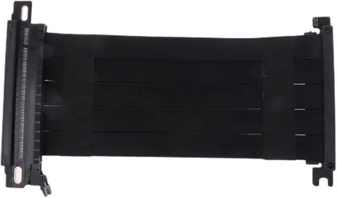 مزدوج عكسي PCI Riser X16 رسومات الكابل بطاقة الفيديو GPU ITX PC CASE PCIE 4 RISER Extension (Black) in Saudi Arabia