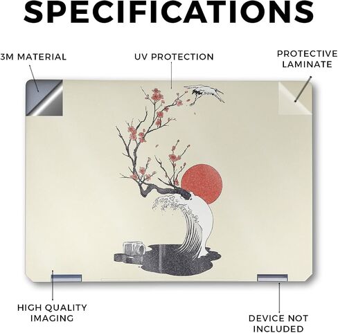 جلد الكمبيوتر المحمول متوافق مع HP Specter X360 14 "(2024) - Whirlwind - غطاء ملصق واقي فينيل 3M - سهلة التطبيق | مصنوعة في الولايات المتحدة الأمريكية بواسطة Mayyskins in Kuwait