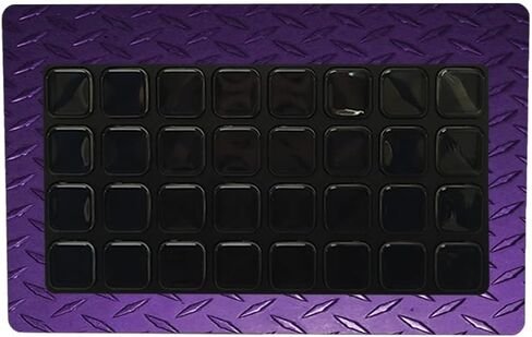 MightySkins Skin Compatible with Elgato Stream Deck XL - Purple Diamond Plate | Protective, Durable, and Unique Vinyl Decal wrap Cover | Easy to Apply | Made in The USA in Saudi Arabia
