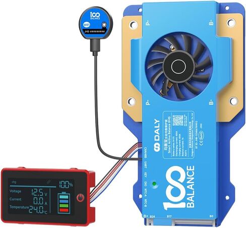 100BALANCE 100A 4-8S CAN Version SmartActive Balance BMS & WiFi Module & 3.0inch LCD Display Set in Saudi Arabia