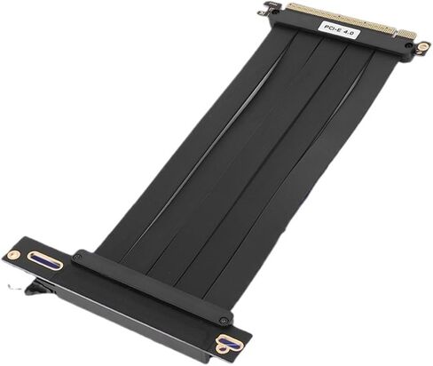 PCI-E 4.0 Extension Port Adapter Foldable Flexible Cable Card 90 Degree GPU Extension Cord for RX7900XTX RX7900 XT RX7900 GRE(20cm) in Saudi Arabia