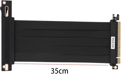 PCI-E 4.0 Extension Port Adapter Foldable Flexible Cable Card 90 Degree GPU Extension Cord for RX7900XTX RX7900 XT RX7900 GRE(20cm) in Saudi Arabia