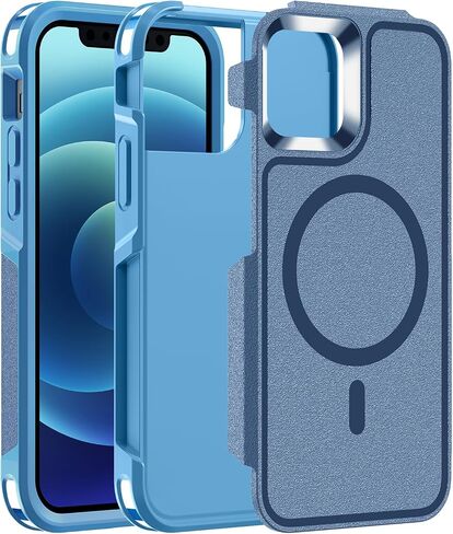 Magnetic Case for iPhone 17 Pro, [Compatible with Magsafe] [Military Grade Drop Protection] Dual Layer Heavy Duty Shockproof Phone Case for iPhone 17 Pro【6.3 inch】, Black in Kuwait