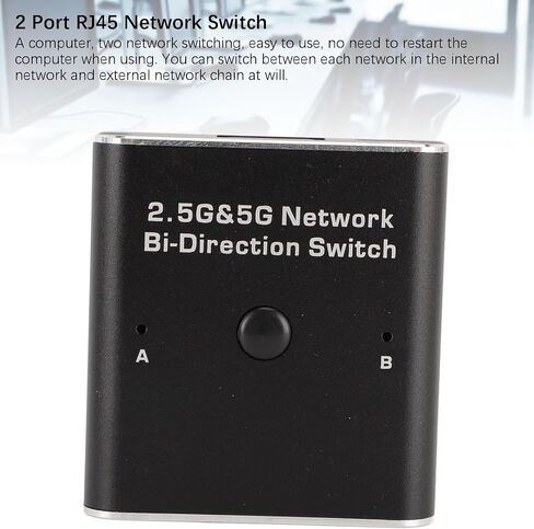 2.5G 5G Switch Network Division Switch ، 2 Port Multi Gigabit Ethernet Network Switch ، 1000Mbps RJ45 محول مفتاح الشبكات الخارجية الداخلية in Saudi Arabia