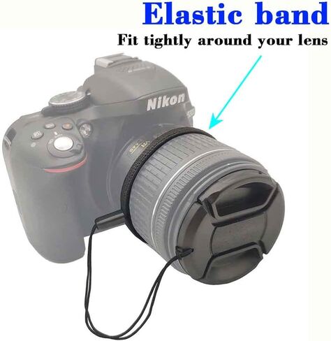 72mm Lens Cap Cover with Keeper for Sony E PZ 18-105mm F4 G OSS Lens for Sony Alpha a6600 a6500 a6400 a6300 a6100 a6000 a5100 a5000 Camera,Lens Cap & Lens Cover Leash- 2 Pack in Saudi Arabia