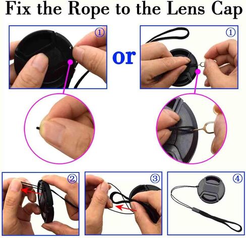 72mm Lens Cap Cover with Keeper for Sony E PZ 18-105mm F4 G OSS Lens for Sony Alpha a6600 a6500 a6400 a6300 a6100 a6000 a5100 a5000 Camera,Lens Cap & Lens Cover Leash- 2 Pack in Saudi Arabia