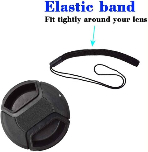 72mm Lens Cap Cover with Keeper for Sony E PZ 18-105mm F4 G OSS Lens for Sony Alpha a6600 a6500 a6400 a6300 a6100 a6000 a5100 a5000 Camera,Lens Cap & Lens Cover Leash- 2 Pack in Saudi Arabia