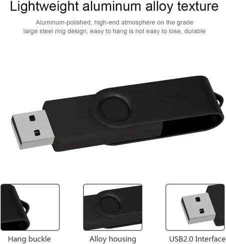 مخصص USB Thumb Drive 100 Pack ، محرك أقراص فلاش USB مخصصة لهدايا الشركات ، 360 درجة من تصميم دوارة ، متوفر بعشرة ألوان (128 ميجابايت ، مع صندوق حديدي) in Kuwait