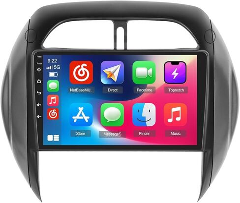 Roinvou 2+64G Android 13 CarPlay Stereo for 2000-2003 Toyota RAV4, Built-in Wireless CarPlay Radio with Android Auto, 9'' Touch Screen in-Dash GPS Navigation Support Mirror Link BT HiFi WiFi RDS SWC in Kuwait