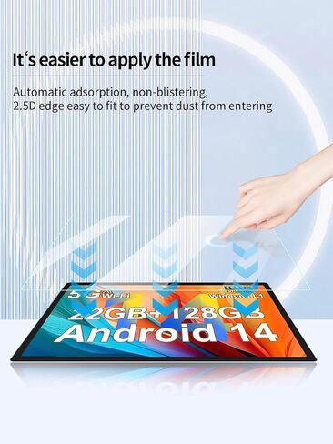 حامي الشاشة لـ Biegedy B29 2025 Android 14 Tablet 10.1 بوصة أقراص ، مضاد للخلع 9H صلبة اللمس حساسة 2.5D حواف مدورة خالية من التثبيت سهلة التثبيت ، 2 عبوة. in Kuwait