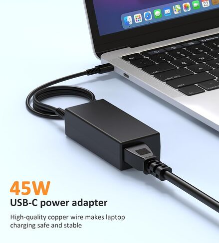 45W Chromebook Charger USB C Type C Replacement for Chromebook X360 14 14-ca051wm 14-ca052wm 14-ca091wm ca061dx 14-ca0061dx 14-ca060nr 14-ca020nr 14-ca043cl Power Supply Adapter in Saudi Arabia