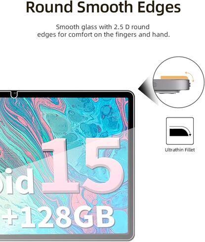 Screen Protector for Relndoo T901 2025 Android 15 Tablet 10.1 Inch, HD Scratch Resistant Tempered Glass Film for Relndoo T901 Drop Protection,Touch Sensitive,Anti-Fingerprint,2 pack. in Saudi Arabia