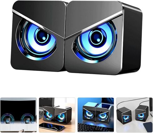 Artibetter 1Pair USB مكبرات صوت كمبيوتر سطح المكتب مكبرات الصوت SPERTERSER in Kuwait