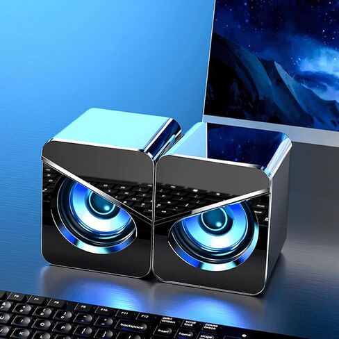 Artibetter 1Pair USB مكبرات صوت كمبيوتر سطح المكتب مكبرات الصوت SPERTERSER in Kuwait