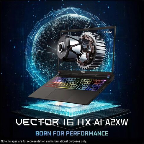MSI Vector 16 HX AI Gaming Laptop ، Intel Ultra 7-255HX ، 32 GB DDR5 RAM ، 1 TB PCIe SSD ، 16 " in Saudi Arabia