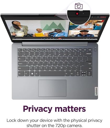 Lenovo IdeaPad 15.6" Laptop • 8GB RAM • 1.6TB Total Storage (639GB Combined Onboard+1TB Cloud) • Intel Celeron • Intel UHD Graphics • 11HR Battery • WiFi-6 • 1-Yr Microsoft 365 • Blue • Windows 11 in Kuwait