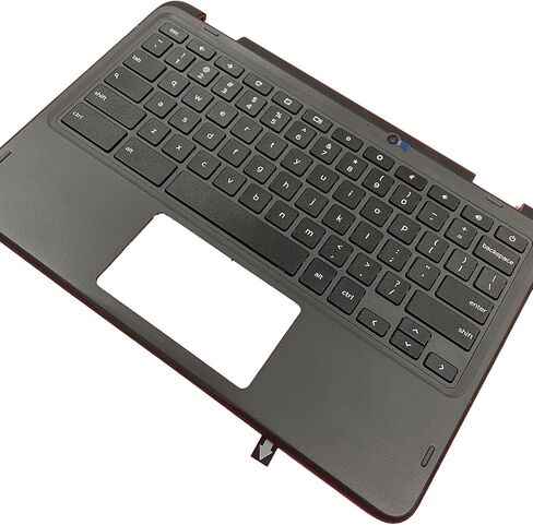 Replacement for Dell Chromebook 3100 2in1 Laptop Upper Top Cover Case Palmrest Keyboard Assembly Part with-Camera 0WFYT5 WFYT5 in Saudi Arabia