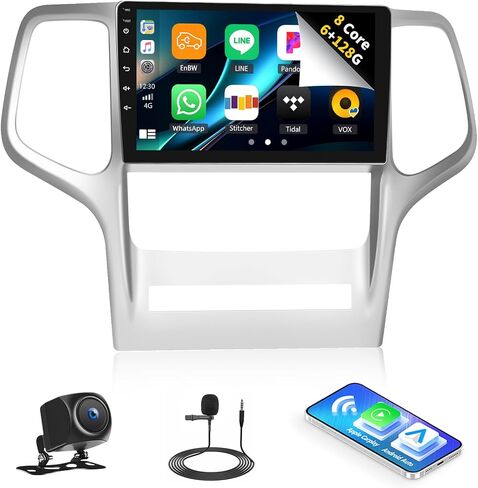 [2+32G] Android 11 Car Stereo for Jeep Grand Cherokee WK 2008-2013 with Wireless Apple Carplay&Android Auto,9 Inch Car Radio with Bluetooth FM/RDS Radio WiFi GPS Navigation Dual USB+AHD Backup Camera in Saudi Arabia
