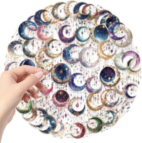 50pcs Ocean Animal Stickers for Laptop Water Bottles, Transparent PET Waterproof Adhesive Fish Decals Under The Sea Marine Life Sticker for Kids Birthday Party Scrapbook Phone (Blue) in Kuwait