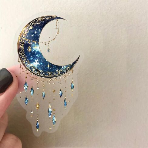 50pcs Ocean Animal Stickers for Laptop Water Bottles, Transparent PET Waterproof Adhesive Fish Decals Under The Sea Marine Life Sticker for Kids Birthday Party Scrapbook Phone (Blue) in Kuwait