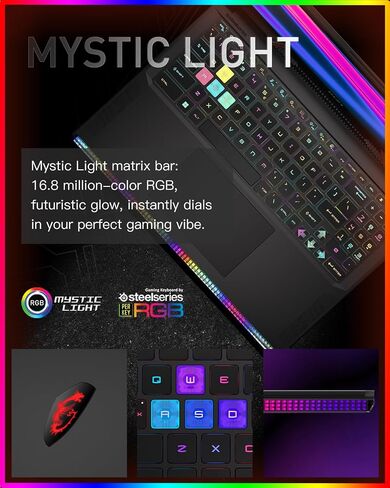 MSI RAIDER GE68HX GAMING LAPTOP-Intel I9-14900HX (تصل إلى 5.8 جيجاهرتز) ، Geforce RTX 4070 ، 16 " in Saudi Arabia