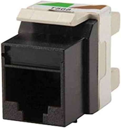 Ortronics KS6A-00 الفئة 6 Keystone Jack Black in Saudi Arabia