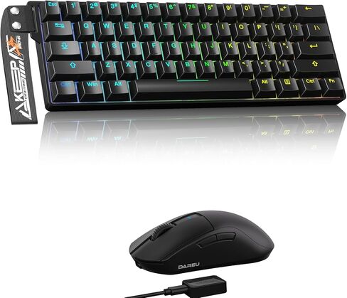 Dareu Gaming Keyboard and Mouse: A950 Pro Mouse Wireless Gaming Mouse & Ek60 He 60 ٪ in Kuwait