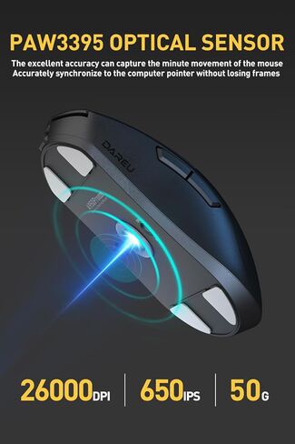 Dareu Gaming Keyboard and Mouse: A950 Pro Mouse Wireless Gaming Mouse & Ek60 He 60 ٪ in Kuwait