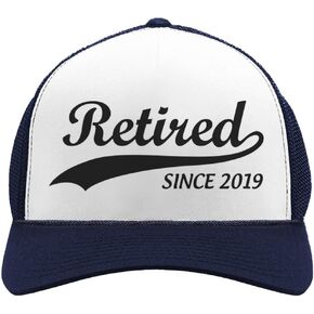 Tstars Retirement Gift for Men Women Retired Since 2021 Funny hat Trucker Hat Mesh Cap in Kuwait