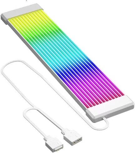 5V 3Pin RGB L/E/D Light Strip Bar 8/24PIN Motherboard Power Extension Cable ARGB Sync PC Cables for Computer Power Supply(X8 Black) in Saudi Arabia