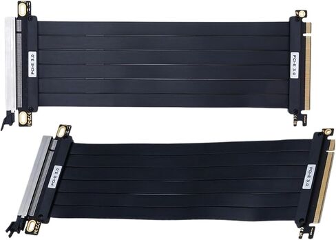 PCI-E 3.0 RISER PCIE 3.0 X16 عالية السرعة مرنة امتداد بطاقة تمديد المنفذ 180DEGREE محول GPU سلك (20 سم) in Saudi Arabia