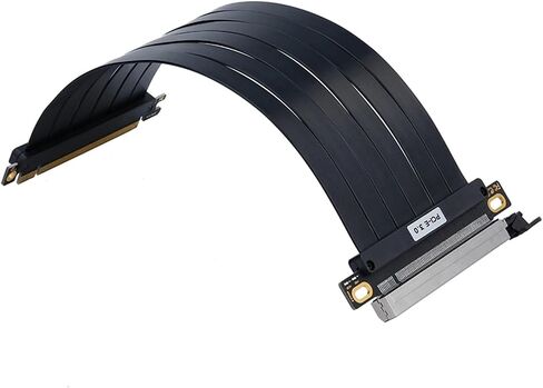 PCI-E 3.0 RISER PCIE 3.0 X16 عالية السرعة مرنة امتداد بطاقة تمديد المنفذ 180DEGREE محول GPU سلك (20 سم) in Saudi Arabia