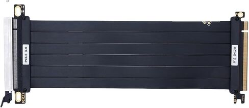 PCI-E 3.0 RISER PCIE 3.0 X16 عالية السرعة مرنة امتداد بطاقة تمديد المنفذ 180DEGREE محول GPU سلك (20 سم) in Saudi Arabia
