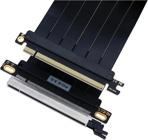 PCI-E 3.0 RISER PCIE 3.0 X16 عالية السرعة مرنة امتداد بطاقة تمديد المنفذ 180DEGREE محول GPU سلك (20 سم) in Saudi Arabia