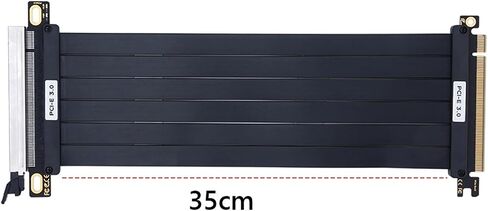 PCI-E 3.0 RISER PCIE 3.0 X16 عالية السرعة مرنة امتداد بطاقة تمديد المنفذ 180DEGREE محول GPU سلك (20 سم) in Saudi Arabia