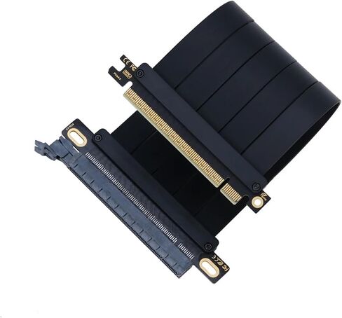 PCIE 4.0 X16 RISER PCI GEN 4 GPU امتداد سلك المنفذ 180 درجة محول كبل تمديد بطاقة الرسومات (35 سم) in Saudi Arabia