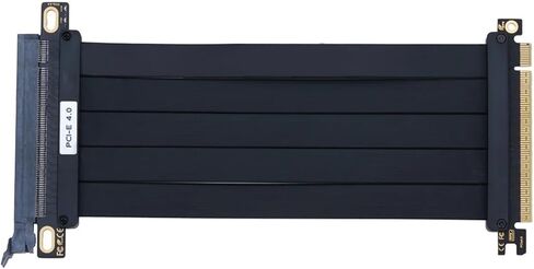 PCIE 4.0 X16 RISER PCI GEN 4 GPU امتداد سلك المنفذ 180 درجة محول كبل تمديد بطاقة الرسومات (35 سم) in Saudi Arabia
