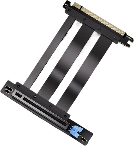 PCIE 5.0 16x Riser Cable 128GB/S تمديد بطاقة الفيديو لـ 40/50 RX7000/8000 Series PCIE5.0 PCIE4.0 بطاقة الرسومات (30 سم ، أبيض) in Saudi Arabia