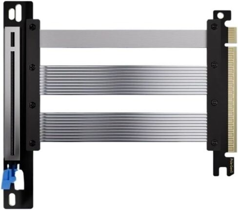 PCIE 5.0 16x Riser Cable 128GB/S تمديد بطاقة الفيديو لـ 40/50 RX7000/8000 Series PCIE5.0 PCIE4.0 بطاقة الرسومات (30 سم ، أبيض) in Saudi Arabia