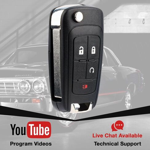 usaremote Key FOB استبدال لعام 2010 2011 2012 2013 2014 2015 2017 2017 2018 2019 GMC Terrain Buick Encore Chevrolet Equinox Impala 4-Button Keyless inting Key OHT01060512 20873622 (2 pack) in Saudi Arabia