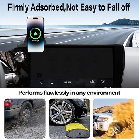 Car Phone Holder for 2022-2025 Lexus NX Accessories Apply to 9.8 Inch Touch Screen15W Fast Wireless Charger Screen Fixed Clip Cell Phone Mount in Kuwait