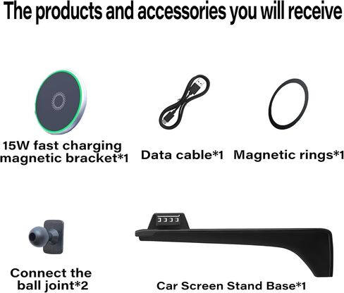 Car Phone Holder for 2022-2025 Lexus NX Accessories Apply to 9.8 Inch Touch Screen15W Fast Wireless Charger Screen Fixed Clip Cell Phone Mount in Kuwait