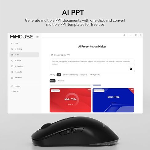 يعد M4 Wireless Smart Ai Mouse لأجهزة الكمبيوتر المحمولة للكمبيوتر الشخصي ، ومدخلات صوت ملمس واحد ، ومساعد منظمة العفو الدولية ، وتسجيل الاجتماع ، وترجمة لقطة الشاشة ، والتوافق متعدد اللغات ، جهاز مكتب عالي الأداء. in Saudi Arabia
