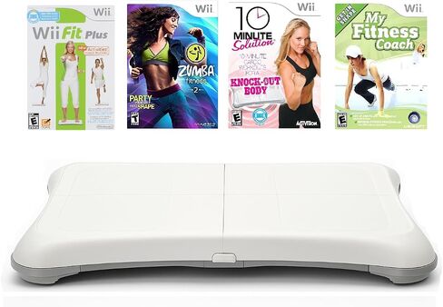 Crownrock Enterprises Wii Fitness Bundle - Genuine Balance Board, Wii Fit Plus, Bonus Games (Renewed) in Saudi Arabia