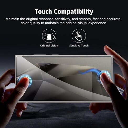 2+ 2 حزمة لـ Samsung Galaxy S21+ 5G/S21 بالإضافة إلى واقي شاشة الخصوصية مع واقي عدسة الكاميرا ، فيلم حماية الزجاج المضاد للتجسس 9H صلابة ، مقاومة للخدش ، ودية في الحالة in Kuwait