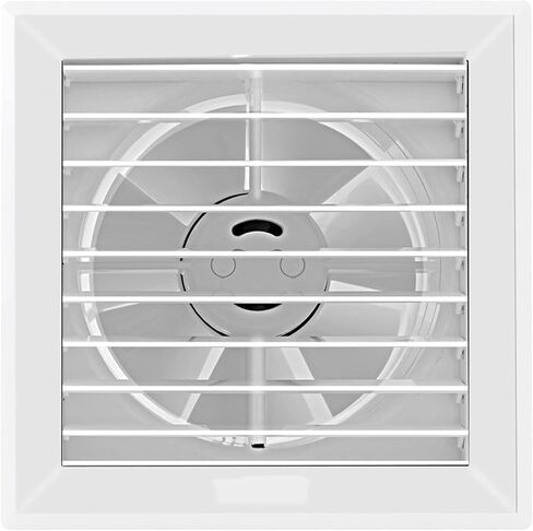 Ventilation Fan Electric Louver Ventilating Fan 4"" 6"" Bathroom Wall Glass Window Exhaust Fan White Small Exhaust Fan with Power Cord, 16w, 180m³/h ventilating Fan(Color:6 inches), in Kuwait