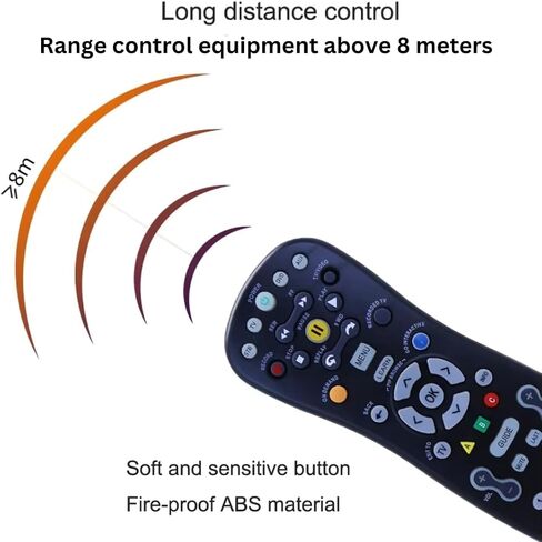 Universal TV Remote Control Replacement – Compatible with U-Verse S10, Smart TVs, Streaming Devices & Cable Boxes, Easy Setup, Wide Compatibility, Ideal for Home Entertainment in Saudi Arabia