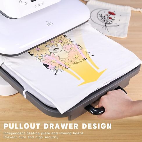 HTVRONT Auto Heat Press Machine for T Shirts - Heat Press 15x15 with Auto Release - Heats Up Fast & Distribute Heat Evenly, Intelligent Heat Press Machines for HTV, Sublimation, Heat Transfer Projects in Saudi Arabia